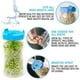 thumbnail image 3 of Mason Jar Sprouting Kit Masontops Bean Screen de plástico, 3 of 7