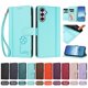 thumbnail image 4 of Funda Cartera Trébol para Samsung Galaxy A35 5G con Ranuras Tarjetas y Carga Inalámbrica Verde menta, 4 of 6