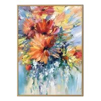 Genérico - Cuadro Decorativo Floral Abstracto Adorno Hogar Pared Jhn