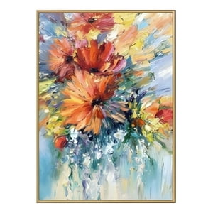 Genérico - Cuadro Decorativo Floral Abstracto Adorno Hogar Pared Jhn