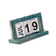 thumbnail image 2 of Práctico Rotafolio De Madera Calendario Perpetuo Diy Calendario De Escritorio Azul, 2 of 5