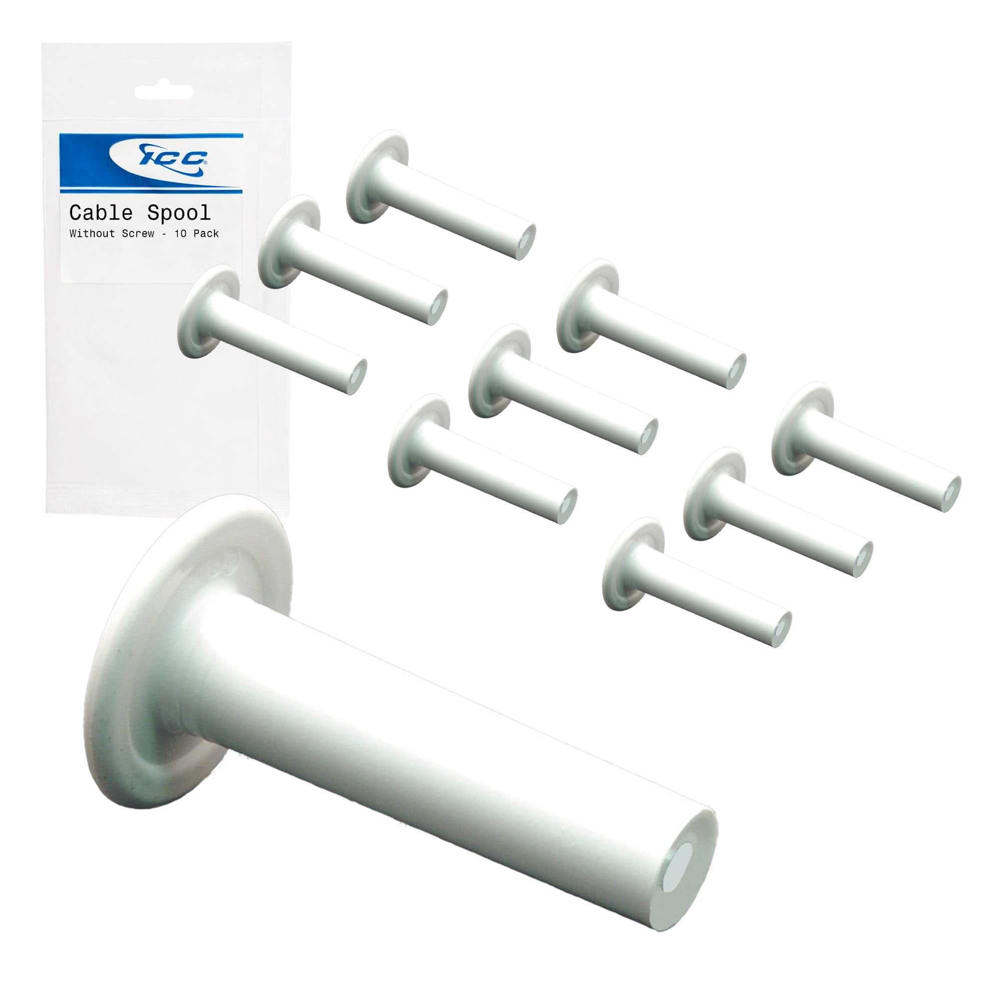 Organizador De Pared Con Bobina De Cable Icc Icacswds10, Paquete De 10