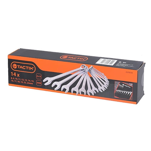 Tactix - Juego De Llaves Punta Corona Metrica 14 Piezas