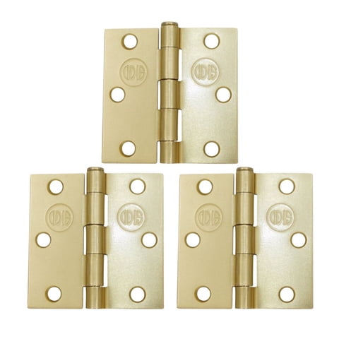 Pack 3 Bisagras Acero Odis 3”×3”×2,0Mm - Bronce
