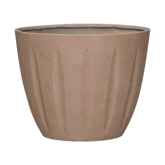 Maceta L&G Solutions Spritzer de poliresina, terracota, 30 x 30 cm