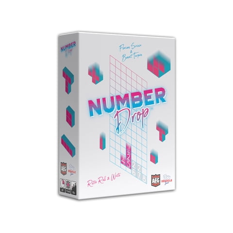 Juego De Mesa Aeg Number Drop Retro Roll & Write Polyomino
