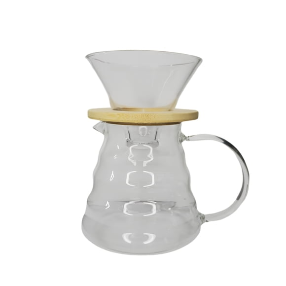 Set Cafetera V60 600ml 4 Tazas Dripper - Decantador