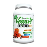 Nutrivital - Proteína Vegan Protein + B12 2.2 Lbs Sabor Coffee Toffee