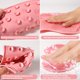thumbnail image 5 of Esponja exfoliante para ducha RARKVEN 20x28 cm, pack de 3 con ventosas de succión, 5 of 7