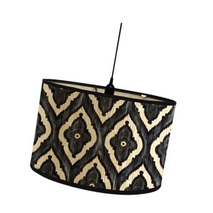 Ioensy - Pantalla De Lámpara De Tambor Para Lámparas De Mesa E27 Pantalla De Lámpara De Bambú Para Decoración Del Hogar Estilo De Dormitorio A