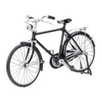 Magideal - 1 Pieza 1:10 Bicicleta Modelo Dedo Bicicleta Aleación Decoración Retro Miniatura Bicicleta En Juguete Bicicleta Modelo Decoración Para Oficin Negro