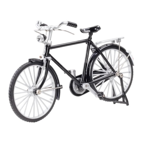 Magideal - 1 Pieza 1:10 Bicicleta Modelo Dedo Bicicleta Aleación Decoración Retro Miniatura Bicicleta En Juguete Bicicleta Modelo Decoración Para Oficin Negro