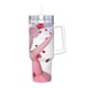 thumbnail image 2 of Angelina Ballerina Vaso aislado de acero inoxidable con asa, diseño temático, regalo para familia, amigos y fans; incluye pajita y encaja en el portavasos estándar, 40 oz, 2 of 6