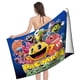 thumbnail image 4 of Pac-Man Toalla de playa de secado rápido con diseño temático, regalo para mujeres y niñas, ideal para cumpleaños, fans, amantes de la música, uso en la playa o al aire libre, 78 × 180 cm, 4 of 6