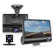 thumbnail image 1 of Cámara DVR para salpicadero de coche, 1080P, LCD de 4'', 3 lentes, cámara de visión trasera con sensor G, grabación en bucle y modo nocturno, 1 of 8