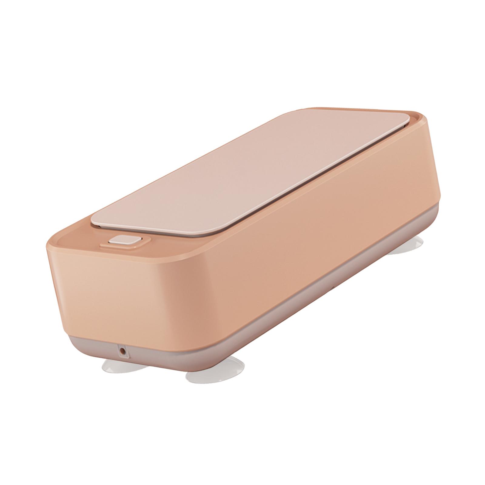 Magideal - Limpiador De Joyas Ultrasónico Profesion Para Limpiar Anteojos, Anillos, Relojes, Monedas, Herramientas, Maquinillas De Afeitar, Aretes, Collares, D Rosa