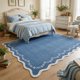 thumbnail image 3 of Alfombra de Área GarveeHome 244 cm x 152 cm Azul Lavable, 3 of 3