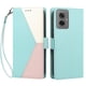 thumbnail image 3 of Cartera Plegable para Motorola Moto G55, PU Tricolor con Ranuras, Verde, 3 of 6
