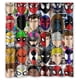 thumbnail image 1 of Cortina de ducha de araña de Heros Deadpool con ganchos, tamaño 66 x 72 pulgadas, 1 of 3