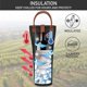 thumbnail image 2 of OPUX Single Bottle Wine Bag Carrier, Insulated Wine Cooler Tote, 2 of 3