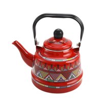 Magideal - Tetera Esmaltada, Tetera, Tetera, Tetera De 1,7 L, Fácil De Limpiar, Jarra De Agua Portátil, Olla Hirviendo Para Sala De Estar, Decoración Del Hogar, Rojo