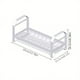 thumbnail image 3 of 1pc Dish Rack, Minimalist White Plate Drain Storage Organizer, Single-layer Tableware Storage Rack, Multi-functional Bowl Disc Draining Cage, Chopsticks Fork Spoon Knife Rack, Kitchen Accessories, 3 of 4