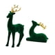 thumbnail image 3 of 2 Piezas Figuritas de Reno Adornos para Estantería Esculturas de Ciervo Decoración de Escritorio de Resina con Superficie Suave Adecuado para El Estu Verde, 3 of 5
