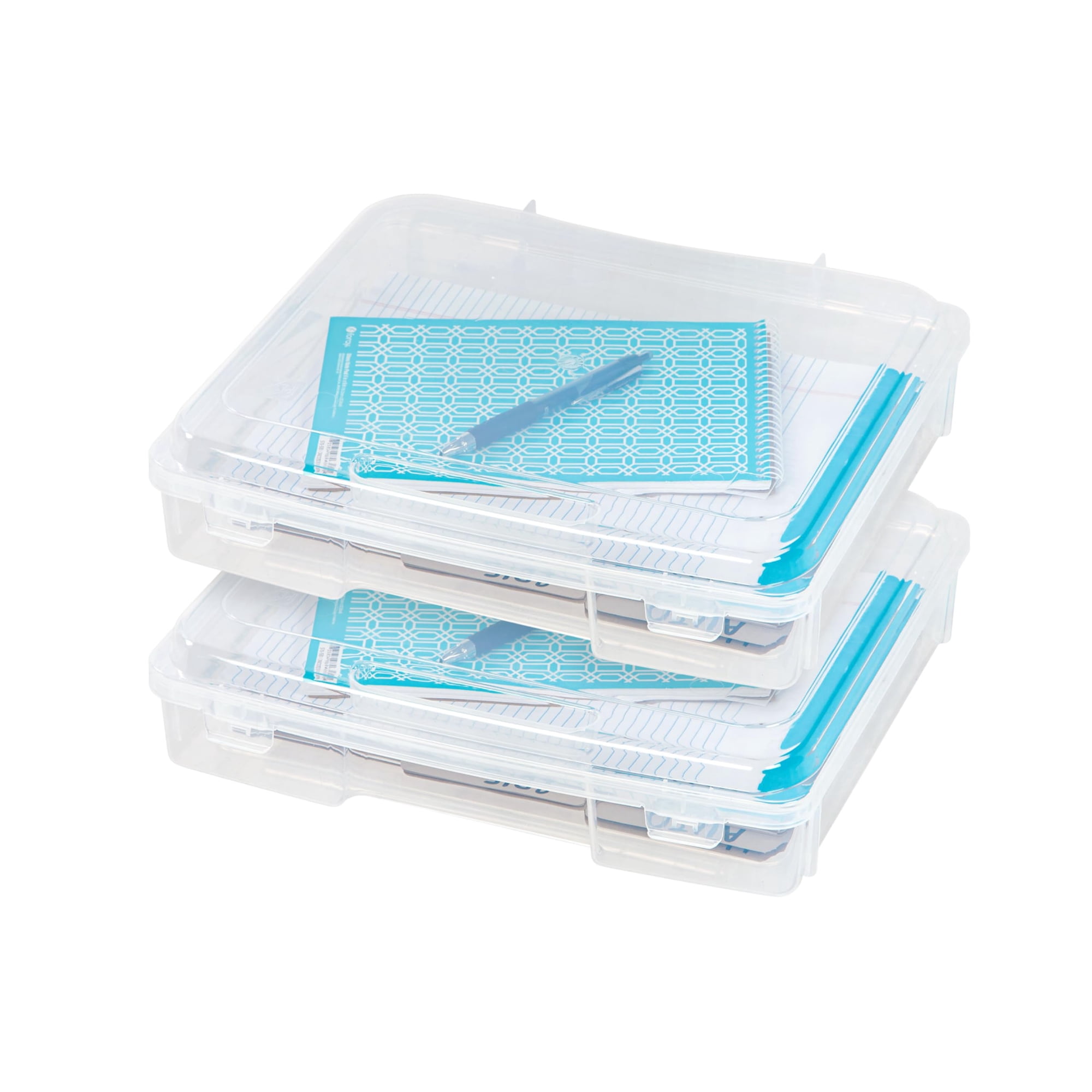 Iris Ohyama - Caja Organizadora Portátil De Plástico Storage Craft Iris Usa, Paquete De 2