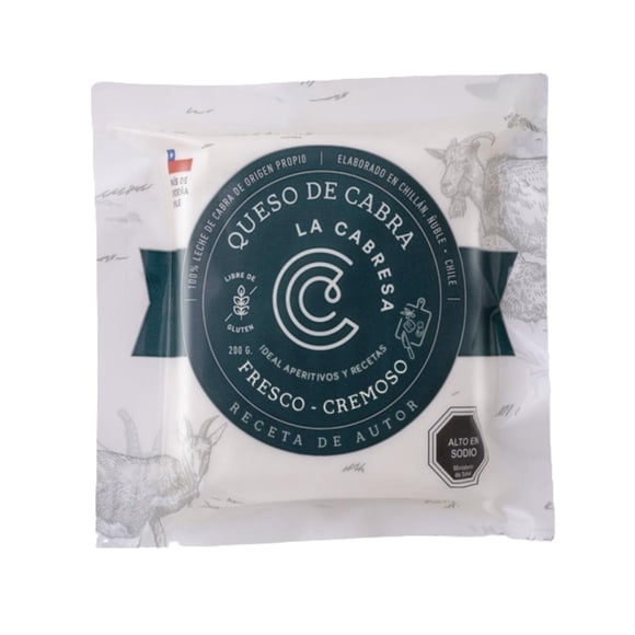 Queso de cabra Fresco Cremoso Trozo, 200 g