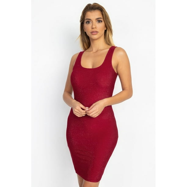 Minivestido Con Cuello Festoneado Metalizado