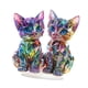 thumbnail image 4 of Letrero Decorativo De Gato Colorido Acrílico 2D Para Sala De Estar Y Oficina, 4 of 5