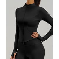 Flix Spa - Chaqueta Fitness Mujer Entallada Cierre Pro Calidad - Jyt039