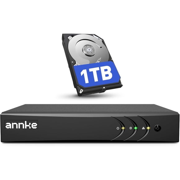 DVR ANNKE de 8 canales 3K Lite H.265 con disco duro de 1 TB
