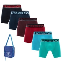 Giovacchino - Pack De 6 Boxer Medio Algodón Hombre Con Bolso Regalo