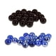 thumbnail image 1 of Paquete De 40 Canicas De Vidrio Surtidas De 16 Mm, Juego Tradicional, Juguete Negro/azul, 1 of 5