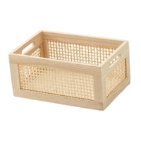 Bothyi - Caja De Almacenamiento De Artículos Diversos, Cesta De Almacenamiento Con Marco De Madera De Juguete Para Escritorio, Cocina, Dormitorio, Súper Pequeña