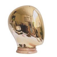 Ioensy - Modelo De Cabeza De Maniquí De Moda Para Gafas De Sol, Salón De Casa Y Postizos De Viaje, Color Dorado
