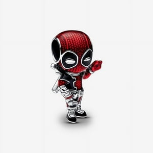 Charm Pandora Marvel Deadpool Plata Esterlina Rojo