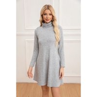 Likeshop - Mini Vestido Corto Mujer Manga Larga Casual Y Eventos 2002