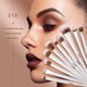 thumbnail image 4 of Set de brochas de maquillaje Jessup T333, 14 unidades, con esponja y limpiador, 4 of 9