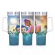 thumbnail image 1 of Bubble Guppies Vaso aislado de acero inoxidable con asa, diseño temático, regalo para familia, amigos y fans; incluye pajita y encaja en el portavasos estándar, 40 oz, 1 of 6