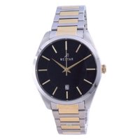 Reloj Westar Black Dial Two Tone Stainless Steel Quartz 50213 Cbn 103 Men'S Watch