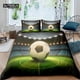 thumbnail image 1 of x2159 Bed SheetsHome Living Luxury Football Field Bedding Set Sports Duvet Cover Pillowcase and EU/US/AU/UK Size Comforter Bedding 3-Piece Bedding Set (1 Duvet Cover + 2 Pillow Shams) nj2159, 1 of 5