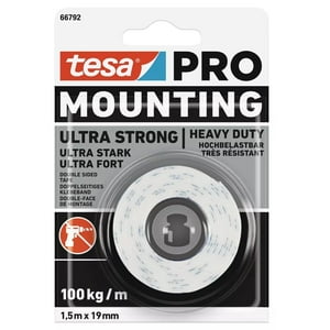 Tesa - Cinta Doble Contacto Ultra Fuerte Pro 19Mm X 1.5Mts
