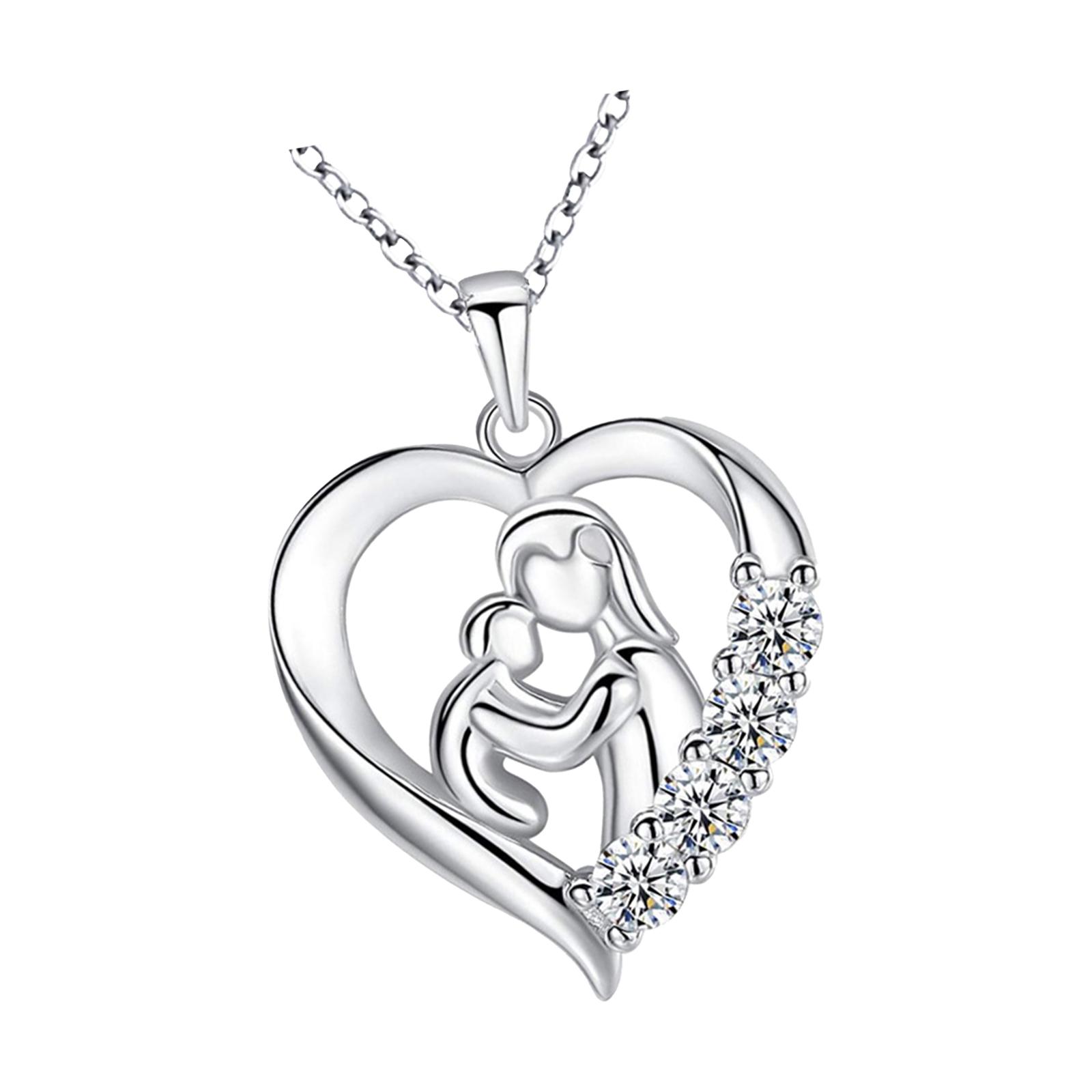 Ioensy - Collar Con Forma De Corazón Para Mamá E Hijo, Regalo Para El Día De La Madre, Para Abuela, Hija, Mamá