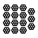 thumbnail image 4 of Almohadillas De Tracción Hexagonales Para Tablas De Surf, 15 Uds., Para Tablas De Pescado, Skimboards, Deportes Acuáticos, Color Negro, 4 of 5