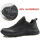 thumbnail image 2 of Zapatillas de senderismo HUMTTO para hombre, todo terreno, impermeables, color negro 11.5, 2 of 3