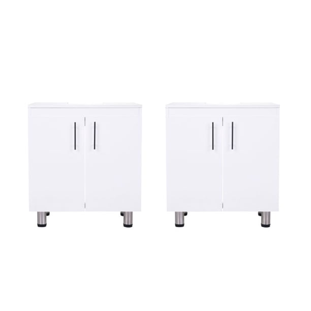 Combo Vanitorio Patas 670X600X415 Mm 2 Unidades Blanco