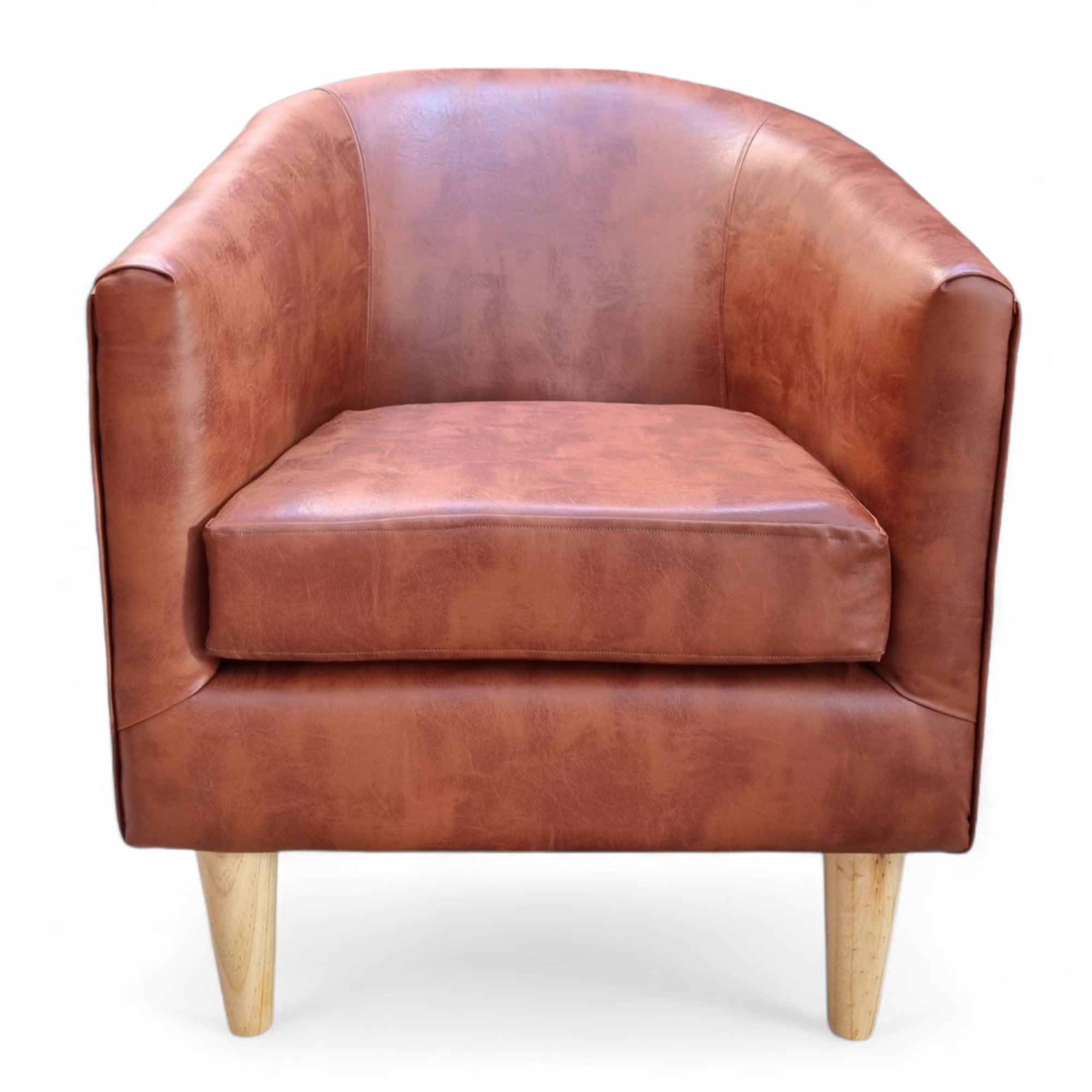 Mbc - Poltrona Murcia - Cuero Sintético Pu Café