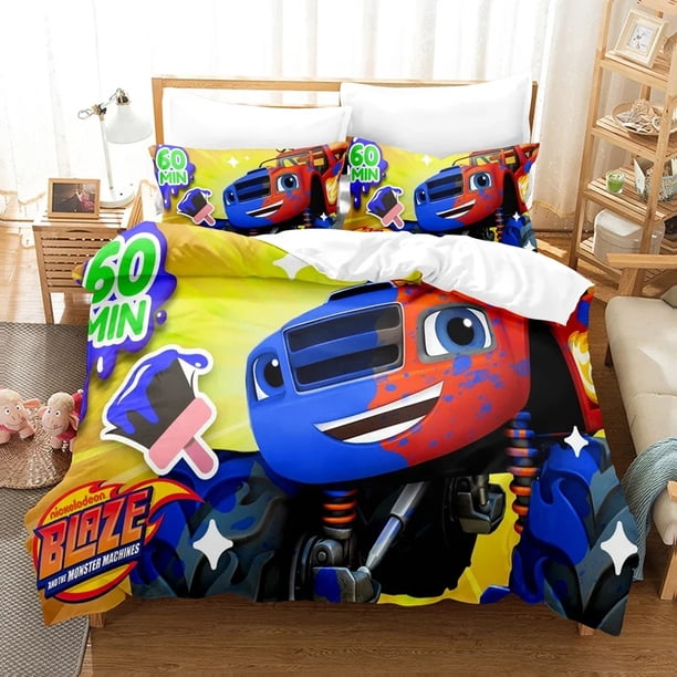 Blaze N Monster Machines Bedding SetDuvet Cover Full Adult Kid Bedclothes Quilt Cover Bed Sheets